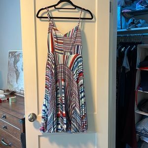 NWT Multi Colored striped Midi Dress